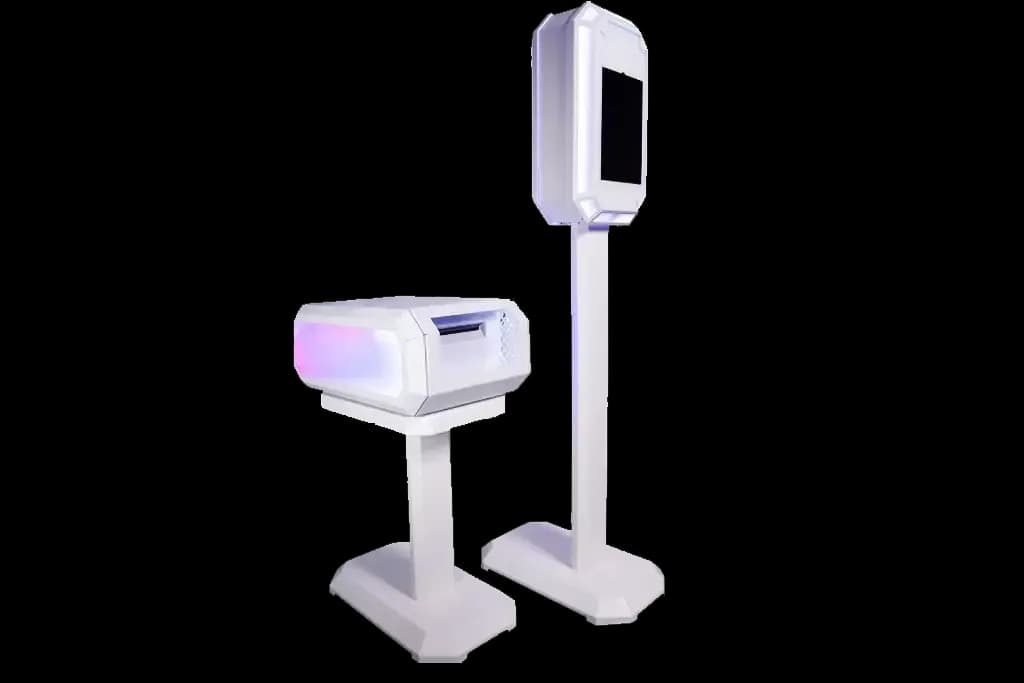 Фотография неоновой фотостойки