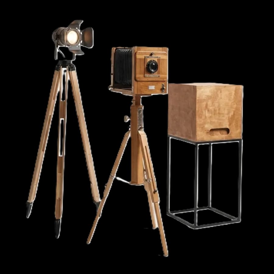 Комплект ретро-фотобудки без фона